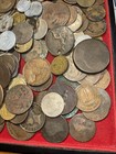 Huge Bulk Mixed Lot Of 170 Assorted Foreign Coins Worn Banged Up Bent Dented Etc