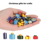  25pcs Doll House Christmas Present Boxes Resin 5 Colors Educational Mini Christ