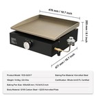 Kffkff 17in Propane Griddle Single Burner 13000 Btu W  Oil Collection Tray