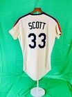 Game Used worn 1991 Mike Scott  33 Houston Astros Home Rawlings Jersey 44