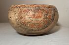 Antique Mayan Mexican Pre Columbian 500-750 A d  Footed Bowl Pottery Sculpture