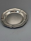 Silverplate Bottle Coaster Tray Engraved Garden Club Virginia 1976 6   d