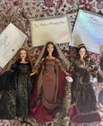 Lot Vintage Collector Barbie   s Morgan Le Fay Juliet Legends Of Ireland W Stands
