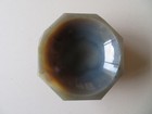 Old Chinese Carved Agate Facetted Bowl Or Brush Washer