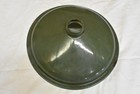 Vintage 15  Green Porcelain Metal Industrial Barn Gas Station Light Shade