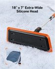 2-in-1 Snow Brush 47 2  With Ice Scraper  Silicone Head For Car  Truck  Suv