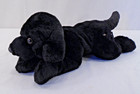 Fao Schwarz 15  Black Lab Puppy Plush Stuffed Animal Toy Dog