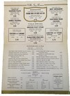 Vintage 1960s Villa San Ramon Restaurant Menu California Ca
