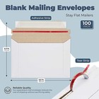 50- 6 5 X 4 5 Proline Rigid Photo Shipping Flats Cardboard Envelope Mailers