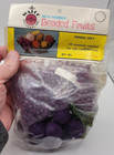 Walco Beaded Purple Grapes Fruit Sequin Bead Vtg Christmas Ornament Kit 1971 Nos
