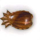 Vintage Hawaii Monkey Pod Wood Pineapple Bowl 7    X 4    Mid Century Tiki Dish
