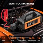 Car Jump Starters With Air Compressor 12000 Mah Power Bank 12v Battery Charger