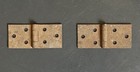 Ds-278 Two  2  Matching Antique Vintage Small Stamped Steel Hinges 2 1 8 x15 16 