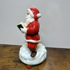 Vtg Rare Berman   Anderson Santa Reindeer Music Box 1979 Japan Winter Wonderland