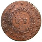 1783 C 2-b R-2 Pointed Rays  Sm Us Nova Constellatio Colonial Copper Coin
