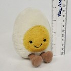 Jellycat Plush Happy Boiled Egg Amuseables 6  Mini Smiling Smiley Face Yolk