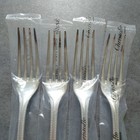 Christofle Perles Table Fork Unopened 4pcs Silverplate Flatware Brand New