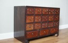Pair Chinese Apothecary Cabinets Herbal Medicine Chest Multi Drawer Elm