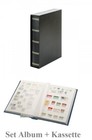 Stamp Album Black 60 White Pages   Case Lindner 1162sk-s