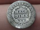 1848 Seated Liberty Half Dime- Philadelphia  Good Details  Large Date