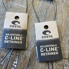 2 X Costa Del Mar C-line Eyewear Leash New Strap  Retainer  Black Retain Strap