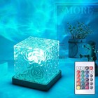 Wireless Led Night Light Ocean Wave Aurora Projector Lamp 16 Colors Rechargeable