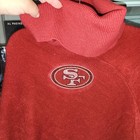 San Francisco 49ers Women s Red Poncho Cowl Turtleneck One Size Pullover Nfl