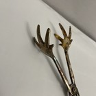 Vintage English Silver-plated Ice Tongs  Antique Epns A1