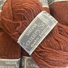 11 Skeins Sirdar Country Style Double Knitting 15  Wool Yarn Reddish Brown