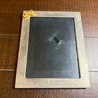 Vintage Silver Gold Plated Brass Bow Picture Frame 8x10 Tabletop Wall Mount