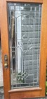 Solid Oak  Antique Beveled Stained Glass Door