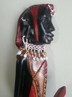 Masai Family Baby Wooden Hand Carve African Art Wall hanging Decor  Mask Set 2  