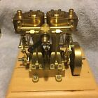 Two Cylinder Live Steam Marine Engine W  Reverse