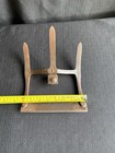 Antique Vintage Cast Iron Three Tine Garden Cultivator Head With Blade  Farm