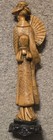 Vintage Carved Chinese  Asian Woman Holding Fan Statue
