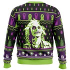 Smile  Striped Ghost Ugly Christmas Sweater