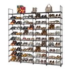 10 Tier 80 Pairs Shoe Rack Organizer Storage Shelf Home Saving Space Standing