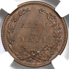 1863 F-13 297 A R-1 Ngc Ms 65 Bn French Lib Head   Army   Navy Civil War Token