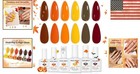 Perfect Autumn Gift  Hema-free 6-color Gel Nail Polish Set For Seasonal Styles