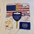 Vintage 90s Operation Desert Storm Gulf War American Flag Iraq T-shirt Usa - L