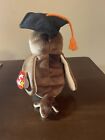 Ty Beanie Baby Wise The Owl Class Of  1998  With Errors Collectible Vintage Rare