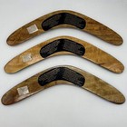 3 Boomerangs Classic Returning Hand Painted Art Australia Fish Snake Kangaroo