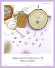 100 Pcs Silver Charms For Jewelry Making Mixed Lot Pendants Bracelet Necklace