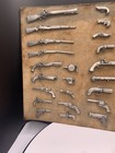Vintage Franklin Mint Collection Of Famous Replica Firearms Miniature Pewter Set