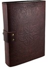 Leather Journal Seven Chakra Medieval Stone Unlined Note Book Office Diary