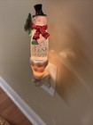 Light Up Snowman Christmas Night Light Glitter Holiday Plug In 