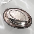 Vintage Silver Plate Open Serving Dish Ornate Edge Dinner Party Stylish Victoria