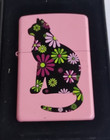Zippo Funky Cat Pink Matte Windproof Lighter 2006 New Sealed Read
