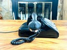 Vintage Automatic Electric Rotary Dial Phone  Landline Telephone  Bakelite Phone