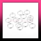 10mm 1mm 18ga 25pcs Silver Plated Brass Open Jump Rings Connectors Free Ship